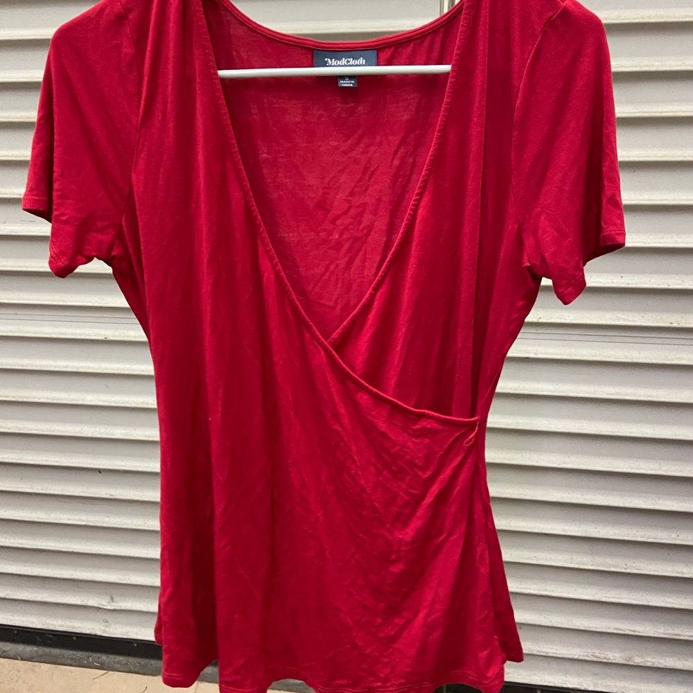 Small ModCloth cross front blouse
